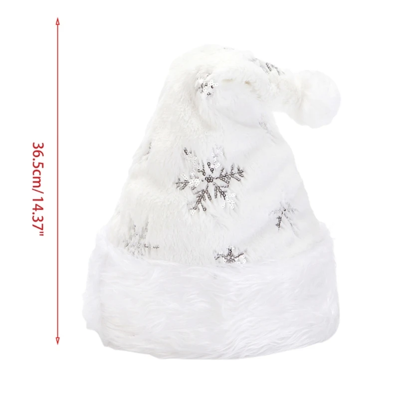 Xmas หมวก WARM Plush Santa หมวกสำหรับวันปีใหม่ปาร์ตี้ผู้ชายผู้หญิง Universal ขนาดการถ่ายภาพ Props