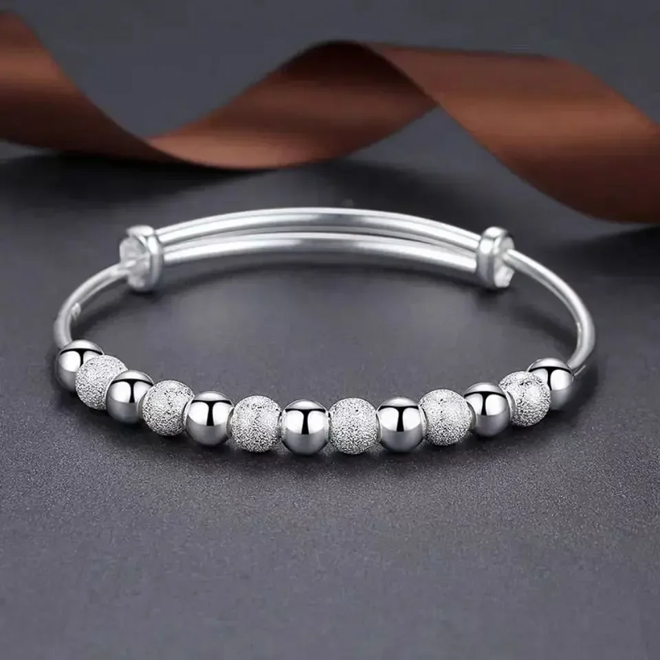 Charms Silber Farbe Luxus Perlen Armbänder Armreifen Niedlich Für Frauen Mode Party Hochzeit Schmuck Einstellbar
