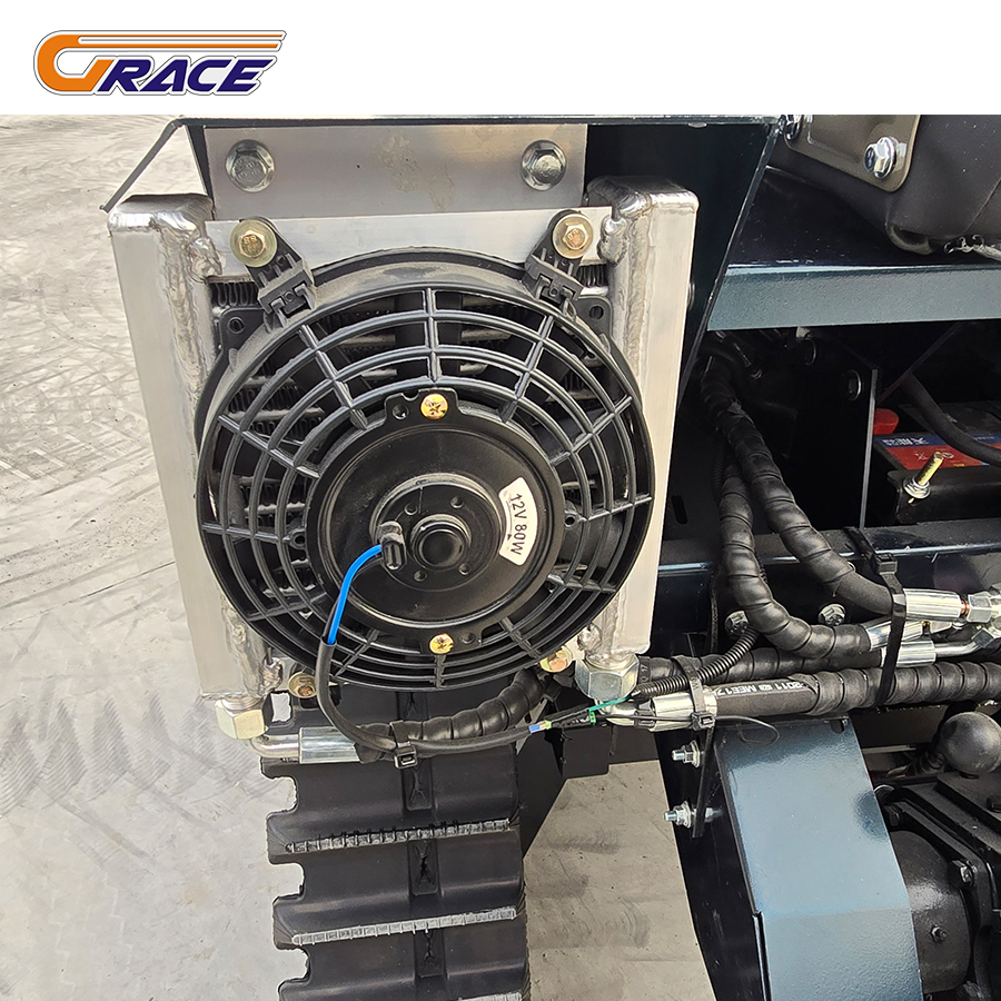 Afstandsbediening Multifunctionele rit op Chinese Mini Farm Tiller Crawler Cultivator Tractoren met baan te koop