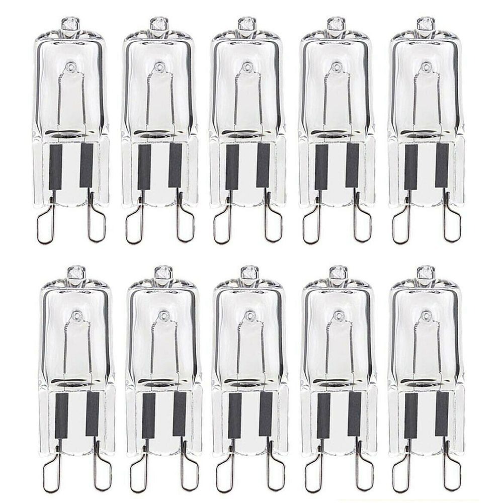 10 шт. G9 галогенные лампы 25 Вт/40 Вт/60 Вт 220 В замена светодиодной лампы энергосберегающая высокотемпературная лампа накаливания