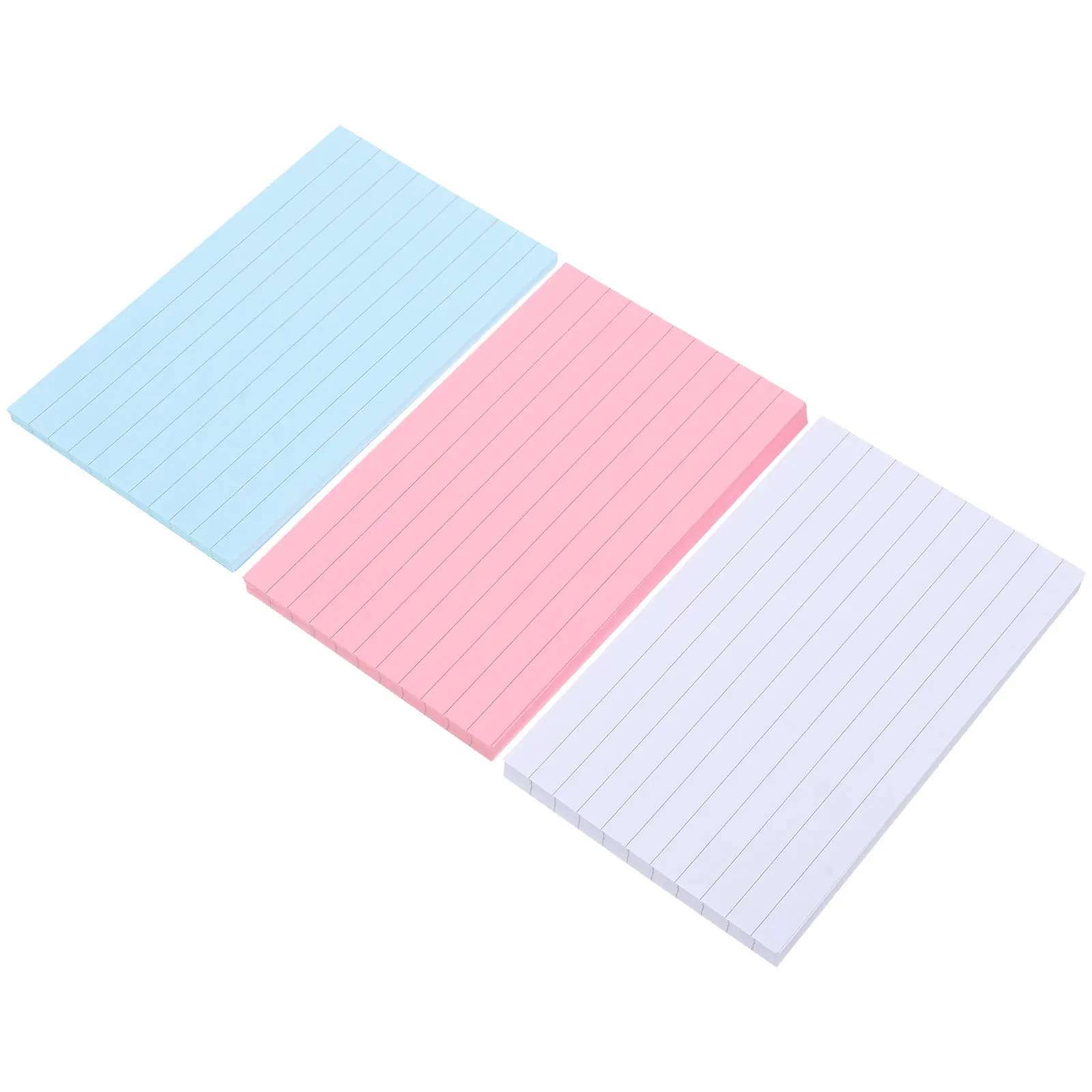 3 Buku Memo Pad Perekat Bergaris Notepad Portabel Penggunaan Sehari-hari Memo Stiker Perekat Sendiri Kantor Sekolah Notepad