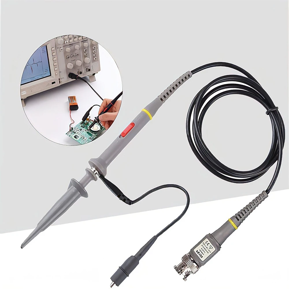 1 Chiếc/2 Chiếc P6100 BNC Dao Động Ký Đầu Đo Bộ 100MHz 1X 10X Mayitr Cao Cấp Phạm Vi Phân Tích Vân Cá Sấu kẹp Đầu Dò Thử Dẫn