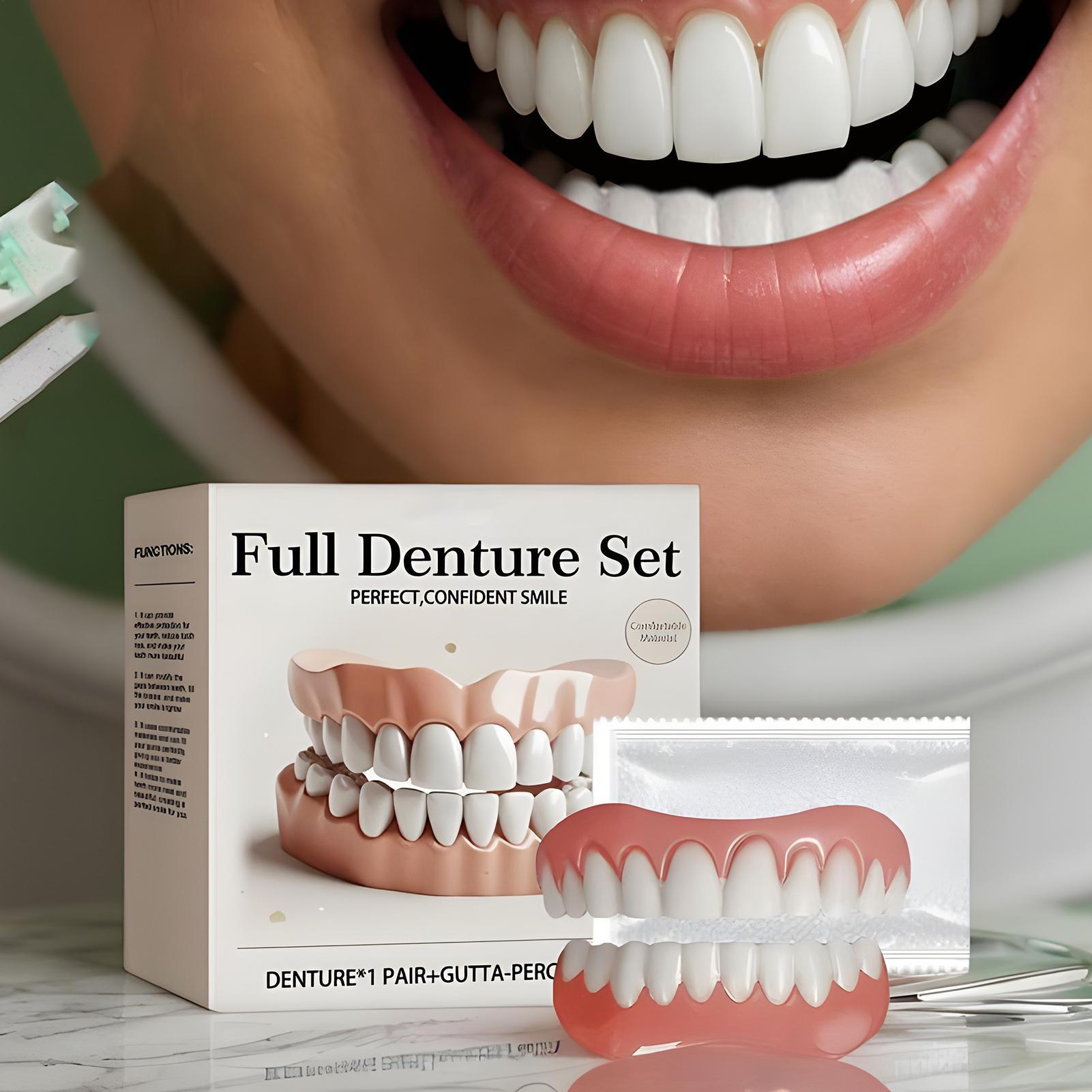 Dentaduras postizas para mujeres y hombres, fácil de usar, naturales, seguras, profesionales, Kit de modificación de dentadura fácil y conveniente