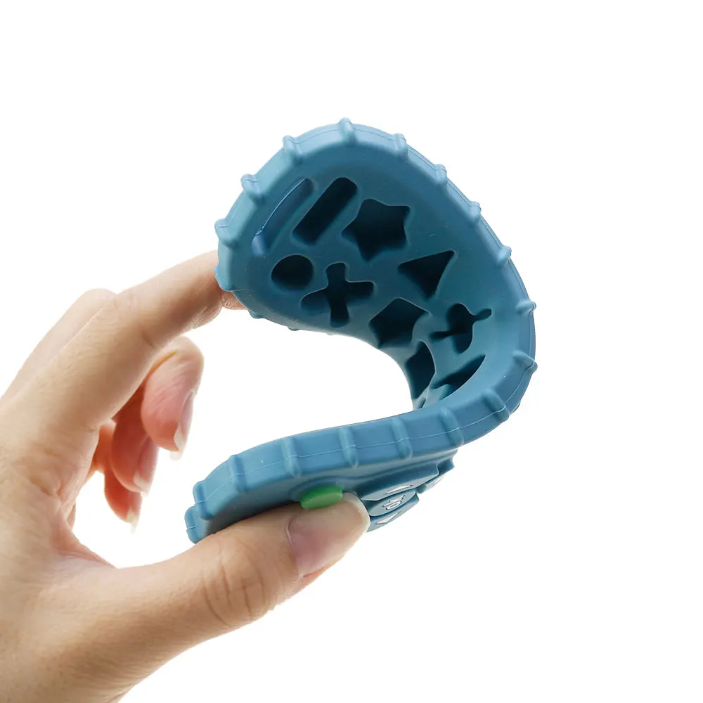Mordedor de silicona Montessori para bebé, juguetes educativos para la dentición con forma de Control remoto para niños y niñas, regalo de Navidad
