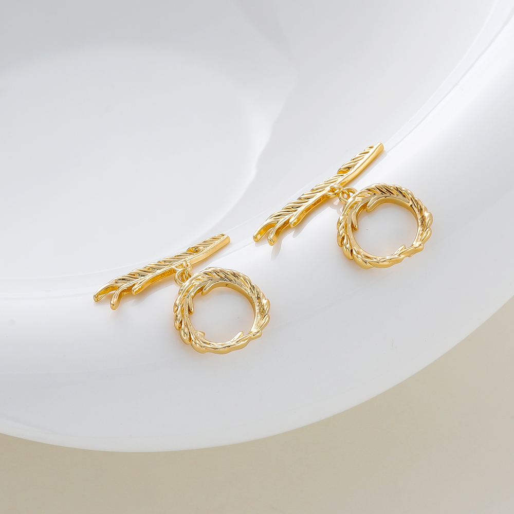 2-6 juegos de cierres de palanca de latón chapado en oro de 14K/18K, conector para pulsera DIY, collar, accesorios para hacer joyas
