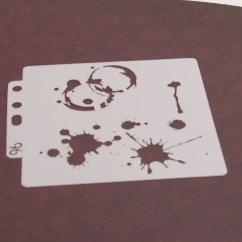13Cm Mới Thả Vòng Tròn Chấm Tự Làm Lớp Dựng Stencils Tranh Treo Tường Sổ Lưu Tô Màu Nổi Album Trang Trí Thẻ Bản Mẫu