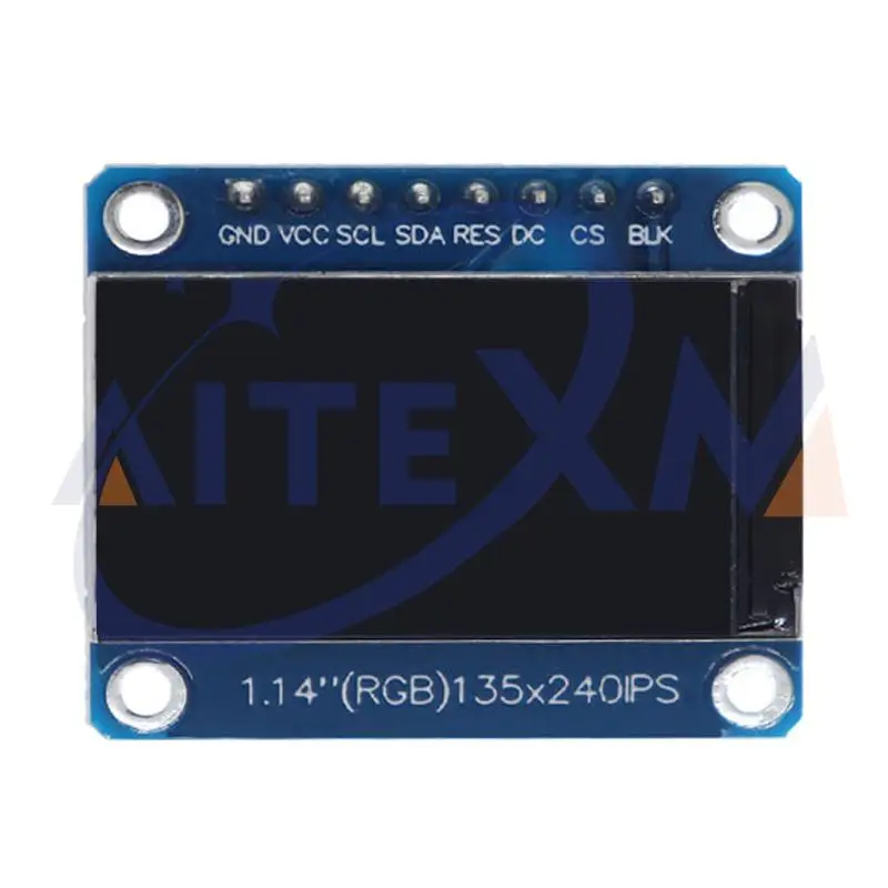 Aitexm 1.14 Polegada ips módulo de exibição oled tela lcd 135*240 rgb tft para arduino st7789 placa lcd spi cor cheia hd oled 8pin diy