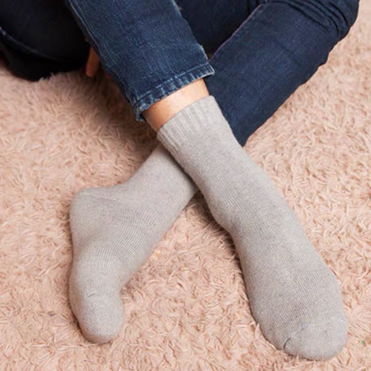 2025 New Winter Super Thicker Warm Socks Wool Male Men Women Socks Solid Socks Merino Wool Socks Against Cold Snow Terry Socks