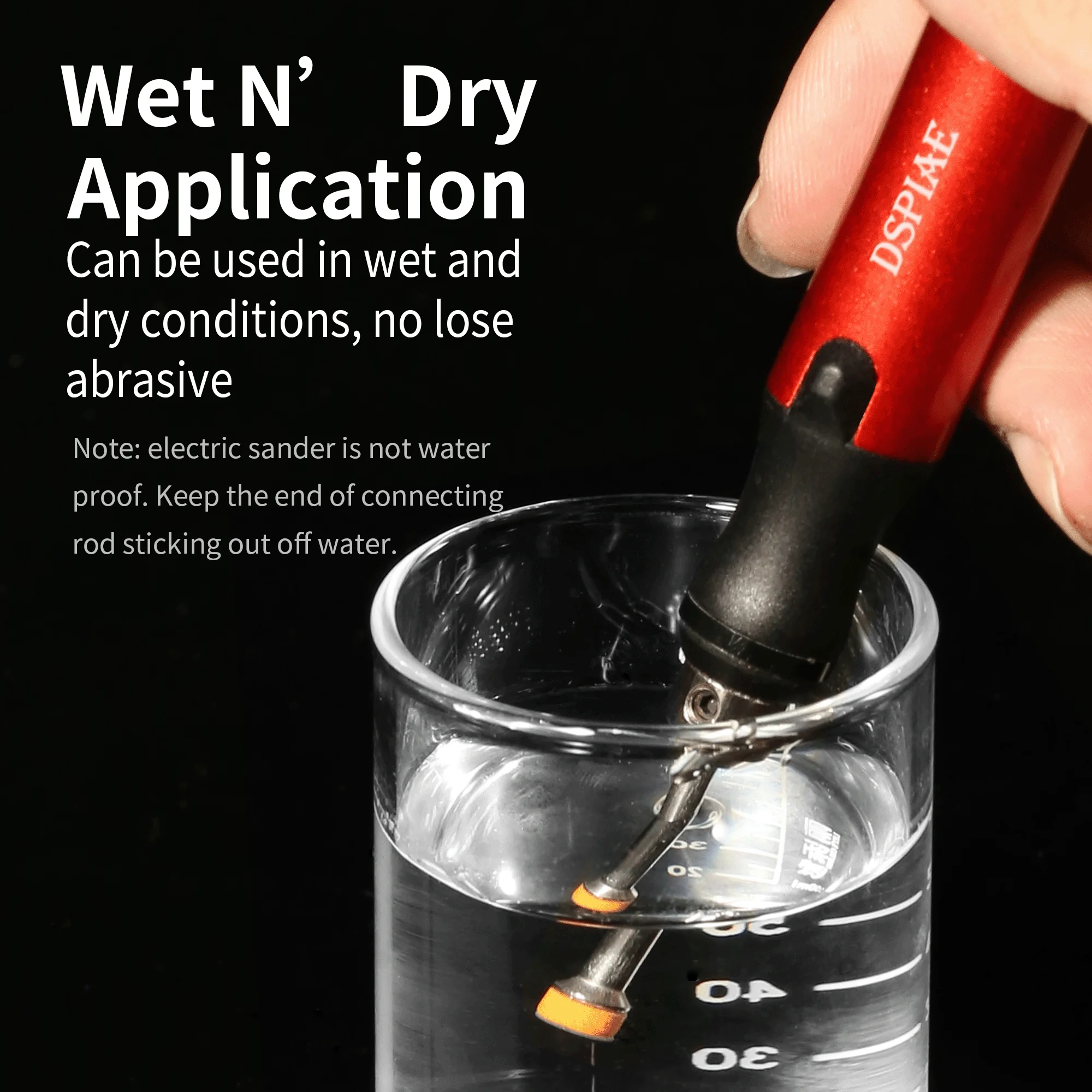 DSPIAE Bọt Biển Chà Nhám Đĩa Tròn Cắt Sẵn Nhám Giấy Nhám Có Thể Sử Dụng Được Với ES-P Di Động Điện Mài Bút