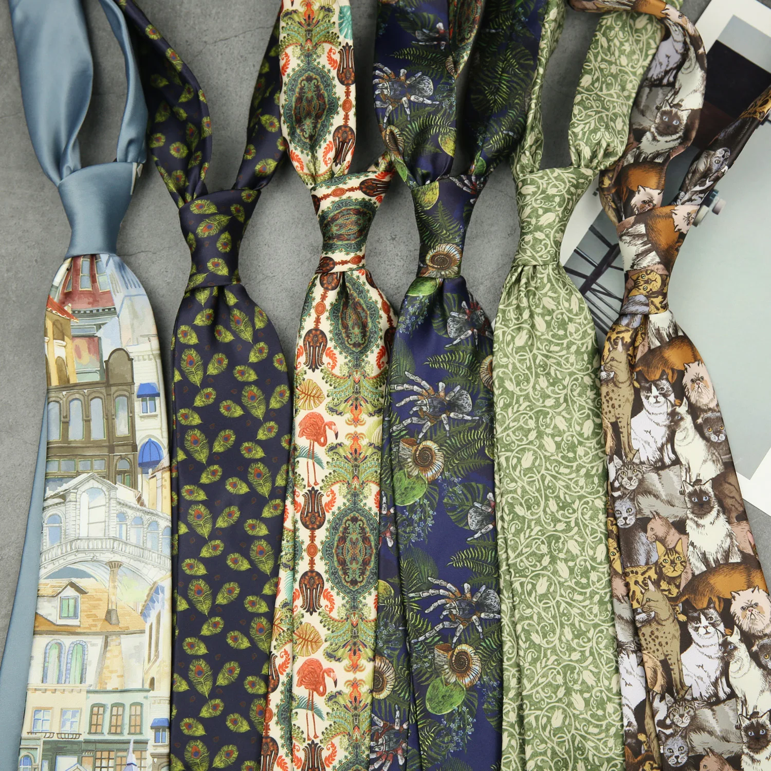 Fashion 8CM Wdith Elegant Neckties Vintage Retro Flower Printed Ties For Adult Mens Casual Daily Neckwear Wedding Party Cravate