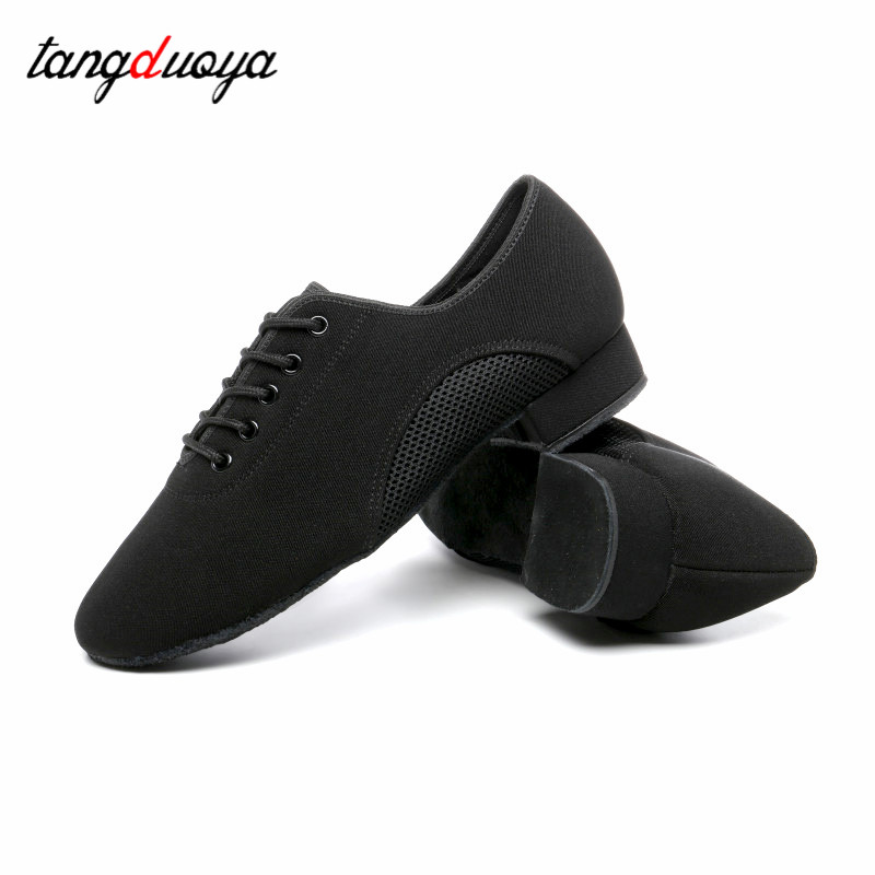 Männer Latin Dance Schuhe Jazz Erwachsene Ballsaal Salsa tanzen schuhe für männer Schwarz Lehrer Ausbildung Moderne Tango Tanz Turnschuhe