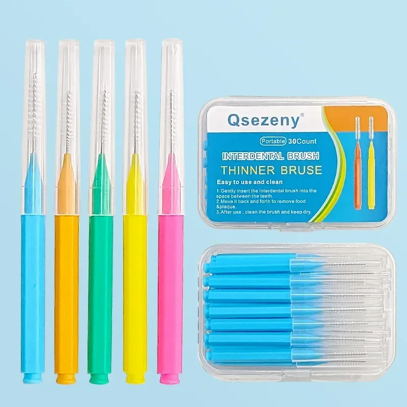 30 Chiếc Bàn Chải Kẽ Răng Chăm Sóc Sức Khỏe Răng Escova Kẽ Răng Sạch Chỉnh Nha Nha Khoa Răng Bàn Chải Dụng Cụ Vệ Sinh Răng Miệng
