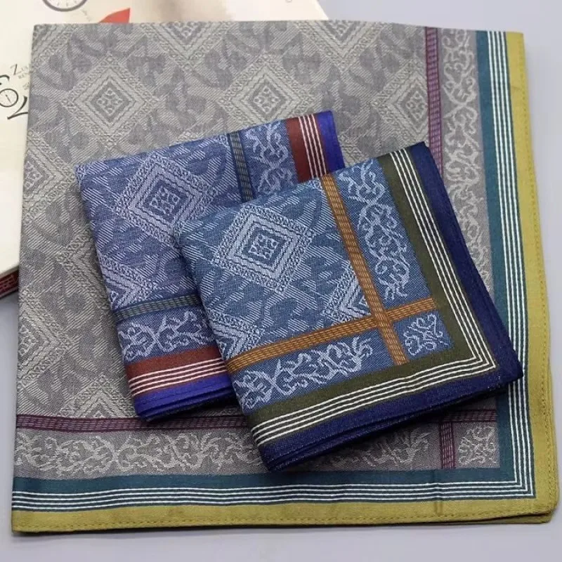 Herren-Taschentuch, Jacquard-Taschentuch, Baumwollgarn, Web-Jacquard-Taschentuch, weich, schweißabsorbierend, dick, elegant