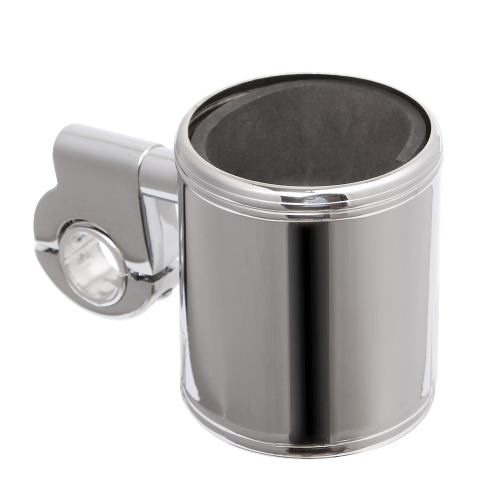 Universal Motorcycle Adjustable Plastic Cup Holder Chrome Handlebar Drink Bottle Holder For Harley Honda Yamaha Dyna Road King