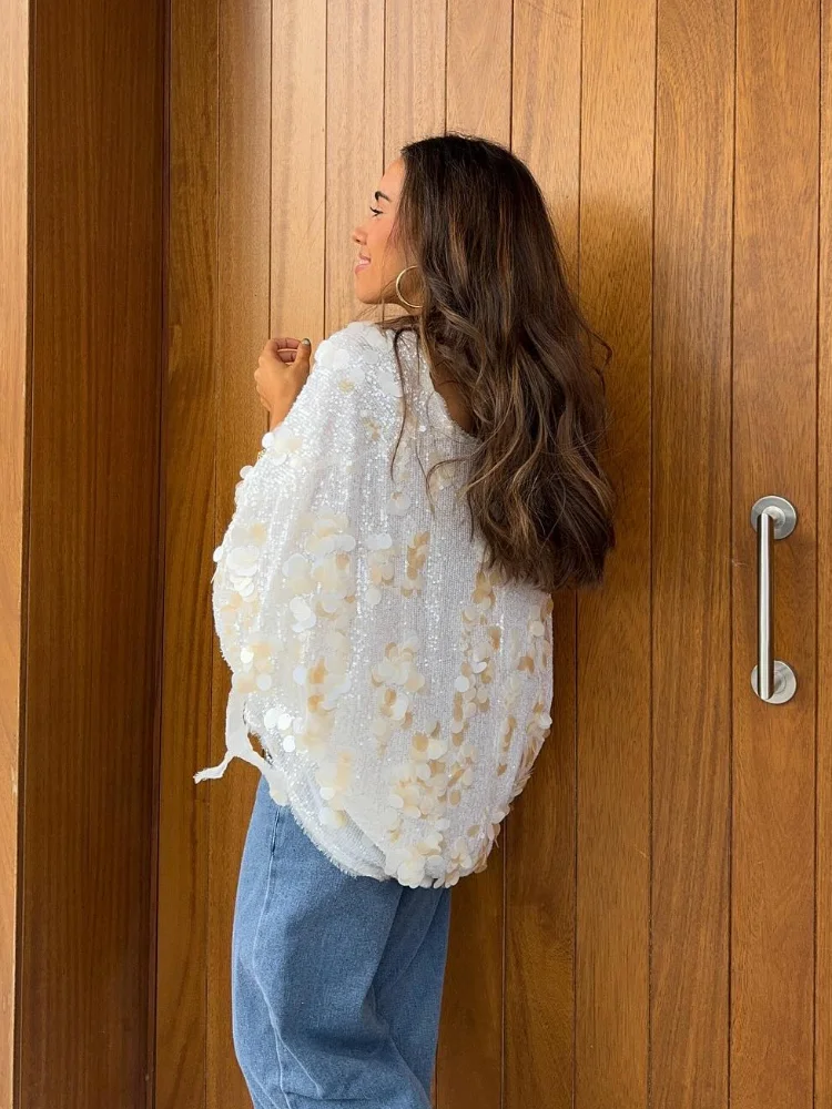 Manga comprida com decote em v feminina com renda para casacos finos, jaqueta elegante estilo quimono, monocromática, casacos para viagem, senhora, nova moda, outono