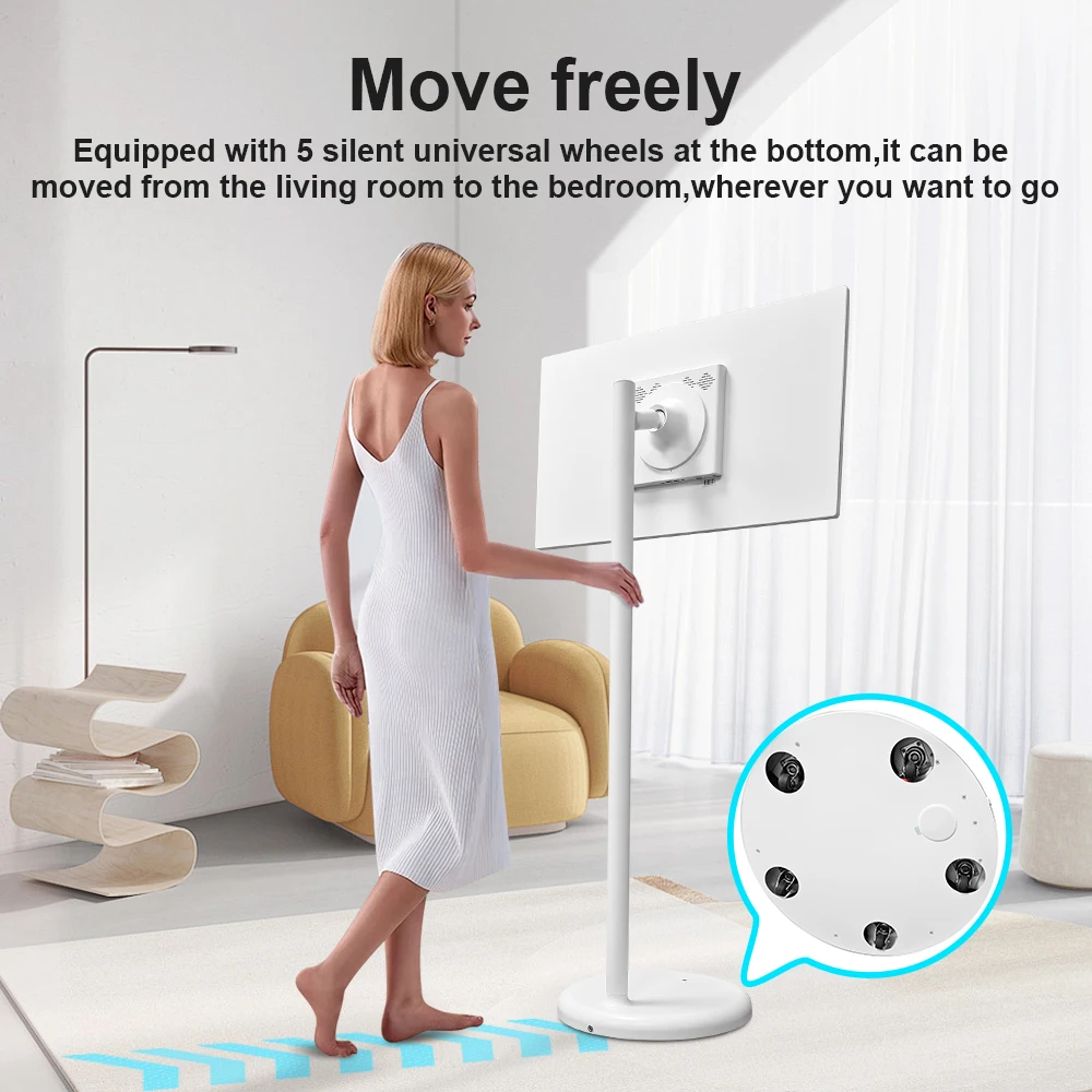 TV inteligente de 32 pulgadas, pantalla táctil, televisión inteligente, soporte pequeño, monitor interactivo de TV portátil, tableta Android HD Vertical