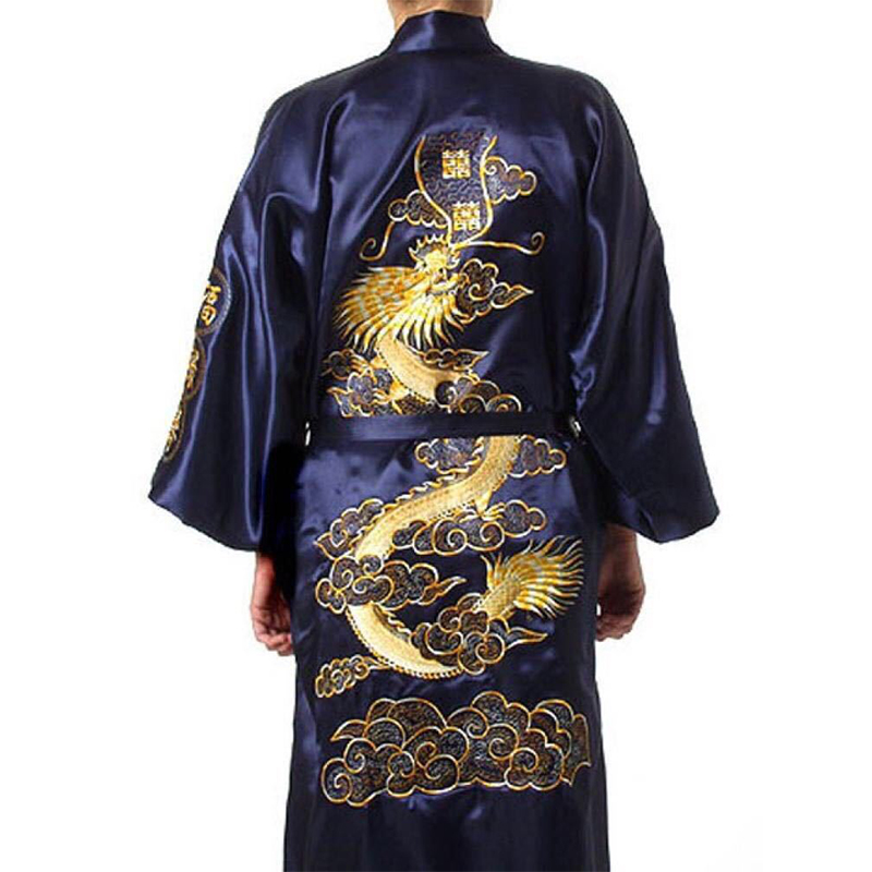 男性用着物バスローブ,Vネック,着物,刺繍入りナイトガウン,家庭用バスローブ,ラウンジウェア,ルーズフィット
