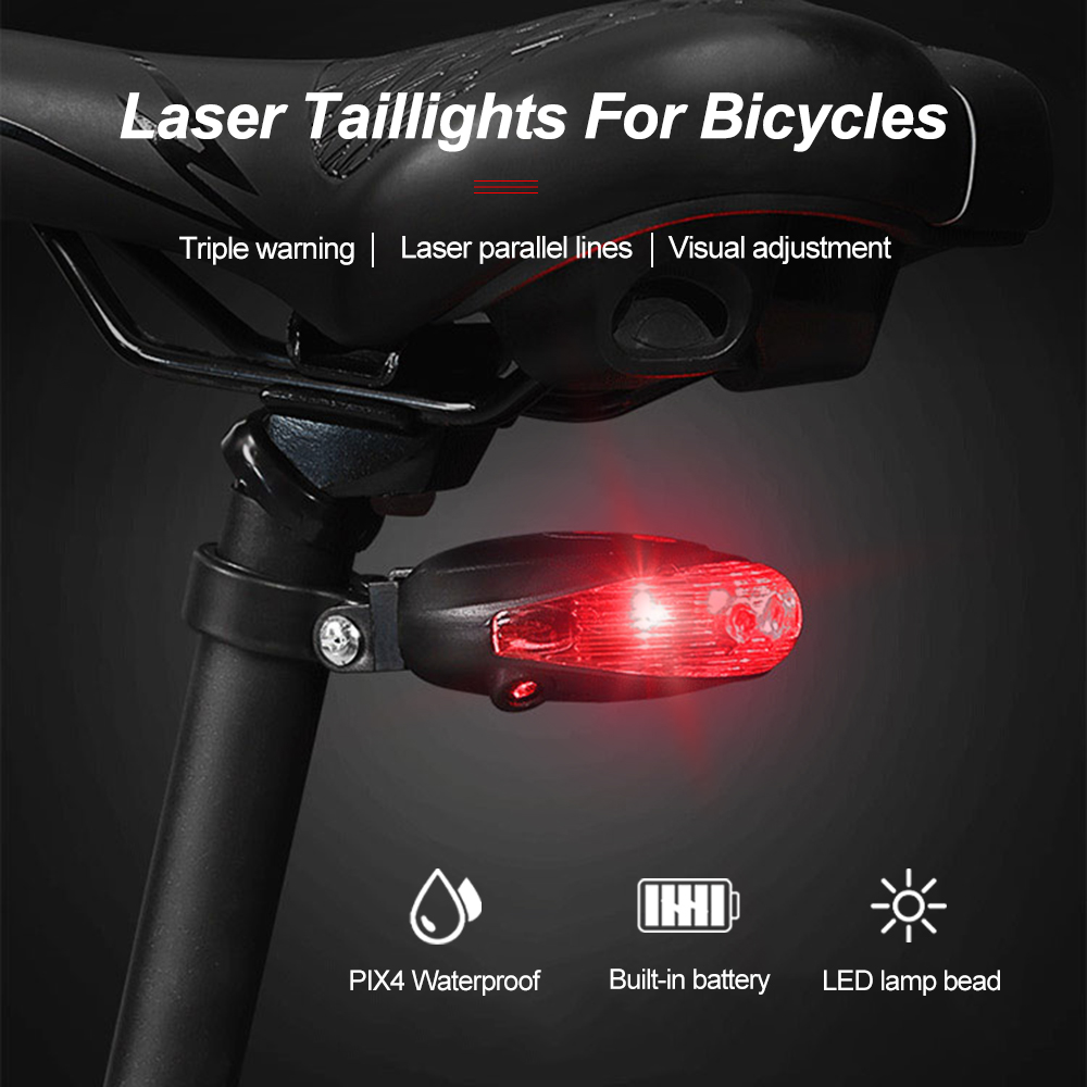 Bicycle Warning Tail Light Waterproof Night Riding Safety Warning Rear Lamp Taillight MTB Bike Rear Lights Cycling Accessories