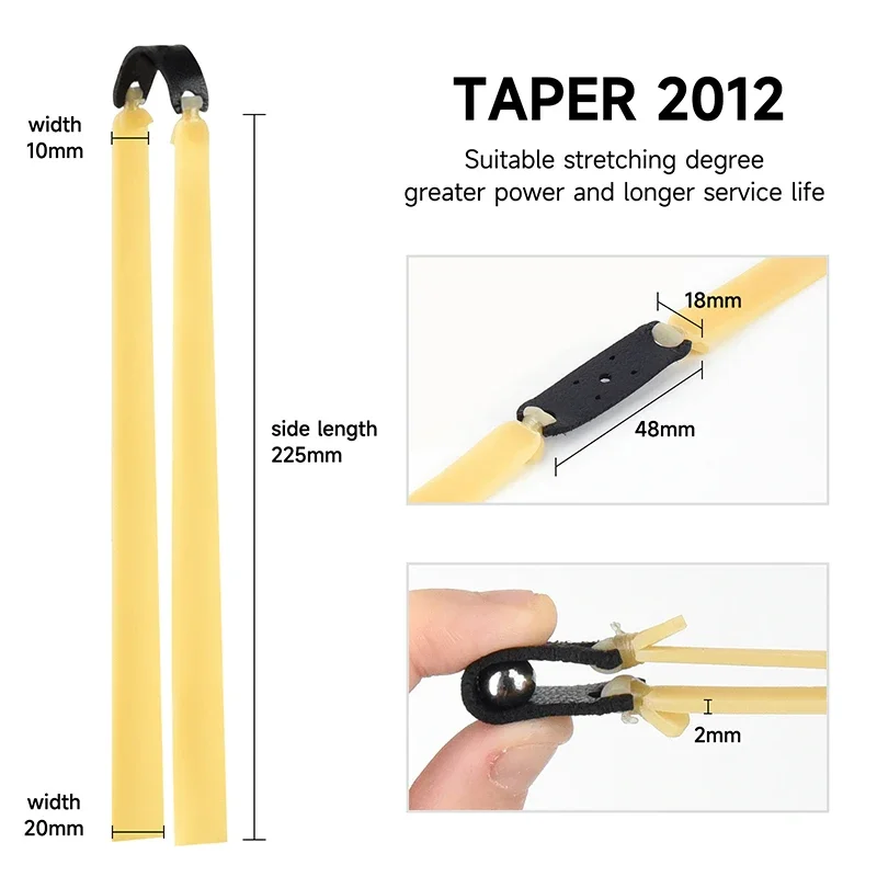 1/3/5 Pz 2.0mm Ispessito Slingsshot Elastico Ad Alta Elasticità Ad Alta Precisione In Lattice Elastico Slingshot Tiro Accessori