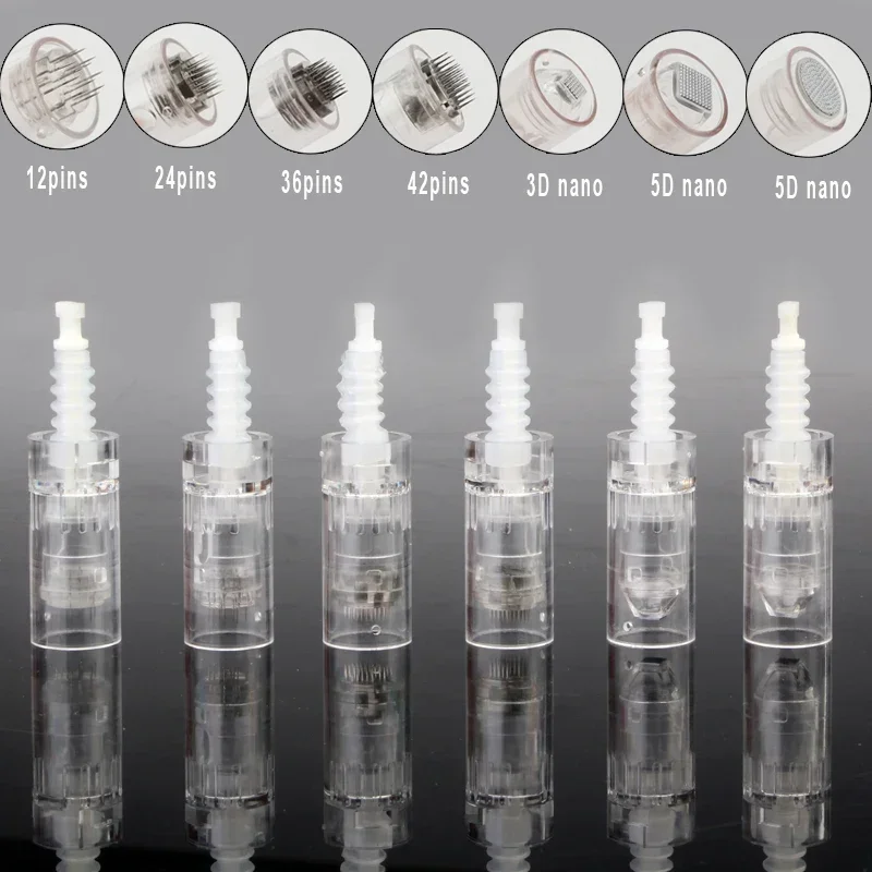 100/50/10ชิ้น ดร. ปากกา A6 A1 M5 M7 N2 E30 ตลับเข็ม Derma ปากกา Microneedling Bayonet เปลี่ยนเข็ม 9 12 36 42 Pin Nano