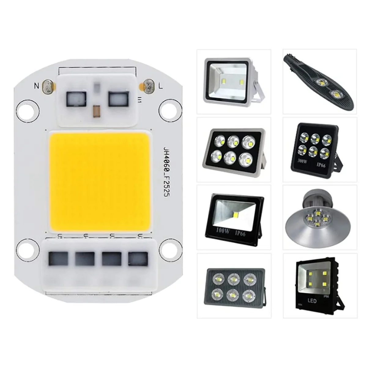 A72P 4X Warm White LED Bubles Energy Saving Chip High Voltage Light Source High Power LED Chip for Traffic Lighting 100W 220V