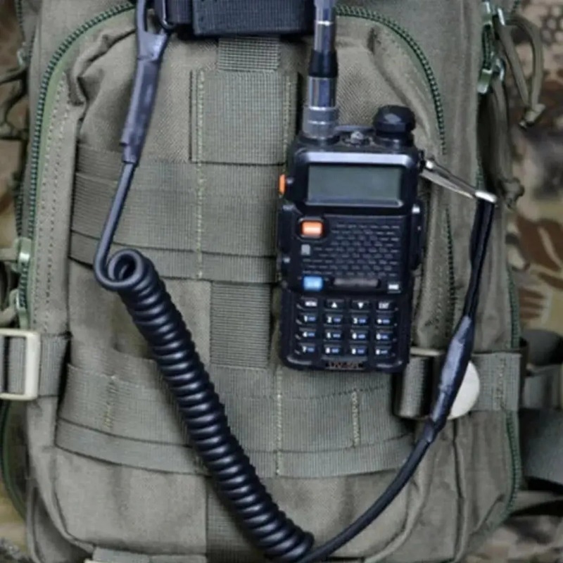 Corda elástica tática, anti-perda, militar, mola, alça de arma de segurança, chaveiro, corrente, lanterna, acessórios de caça