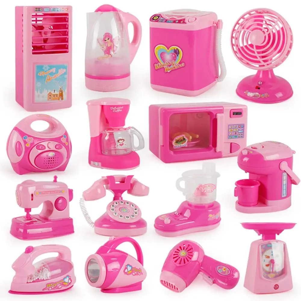 Máquina de café, electrodomésticos, juguetes, aspiradora, tostadora, licuadora, juego de simulación, cocina con juguetes de cocina ligeros