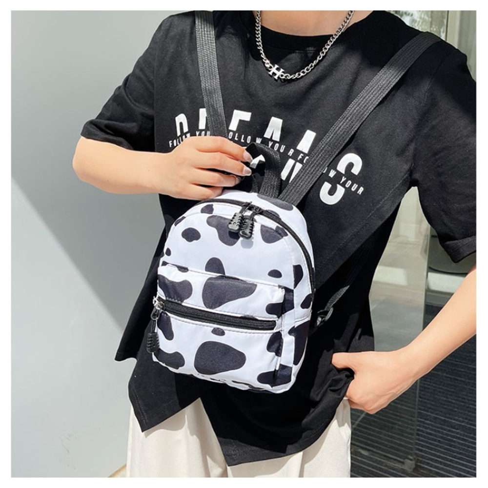 Mochila Escolar de Canvas Pequena para Mulheres, Bolsa de Ombro de Viagem, Mochila Bonito, Mini, Moda