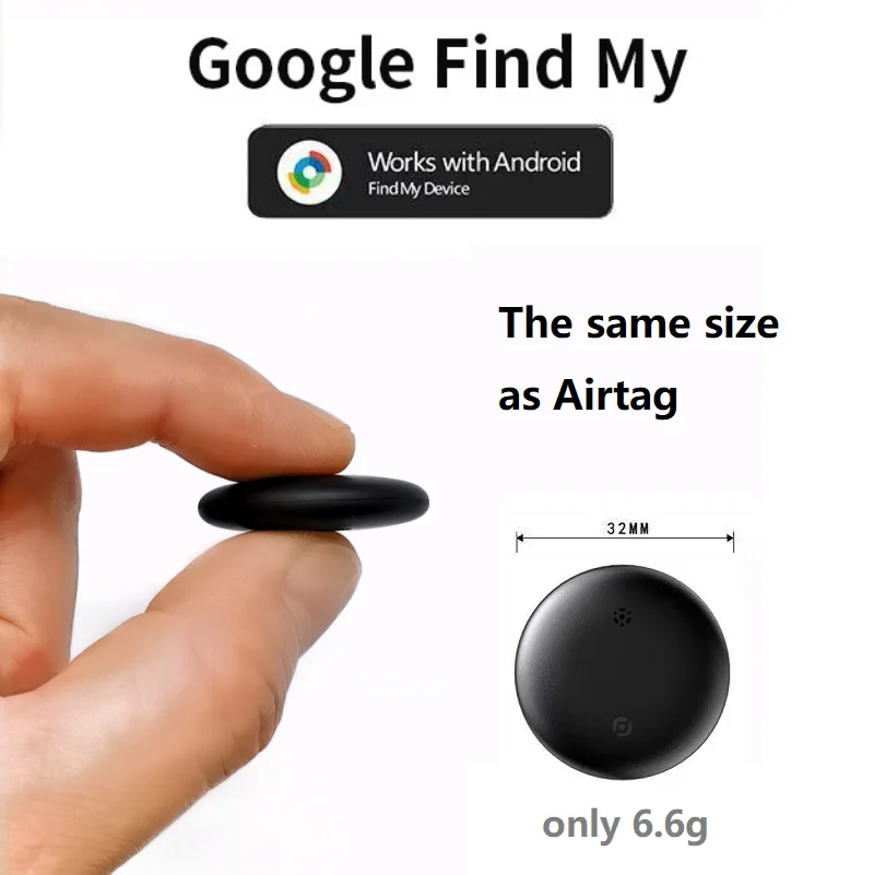 GPS-трекер для Android Google find my device, локатор глобального позиционирования, замена Airtag, умный искатель для автомобиля, детская сумка для домашних животных