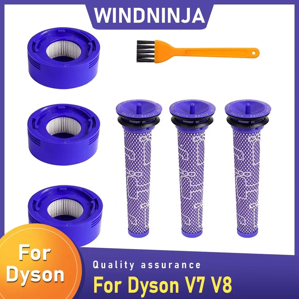 Pre-Filters and Post-Filters Kit Accessories For Dyson V7 V8 Absolute Animal Cordless Vacuum Cleaner Part Replacement Filter