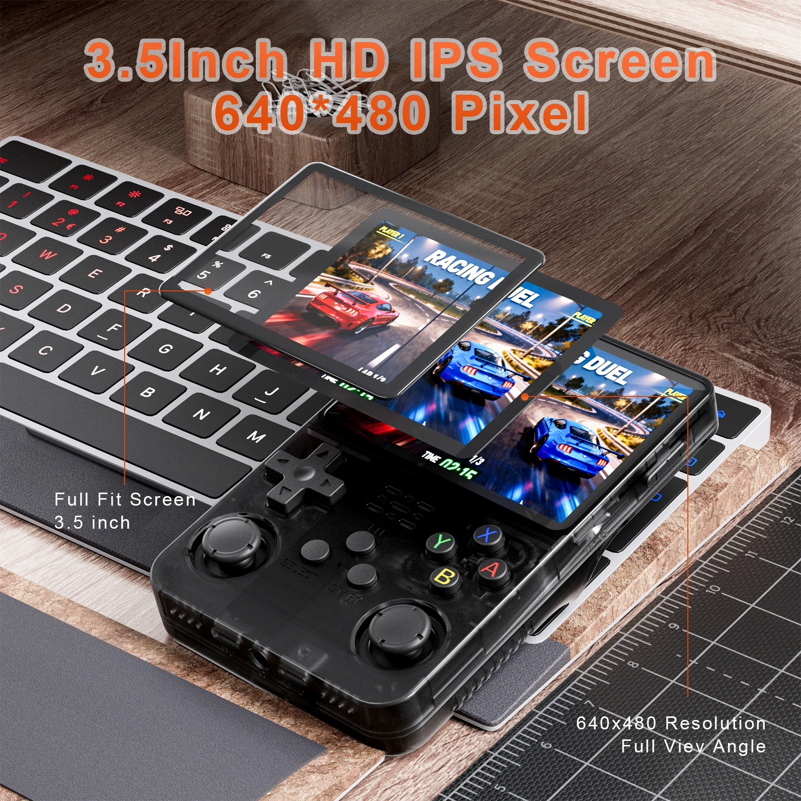 R36S Handheld Game Console 3.5Inch IPS 640x480 Screen Built in 64GB Memory Retro Games Portable Handheld Video Game Console