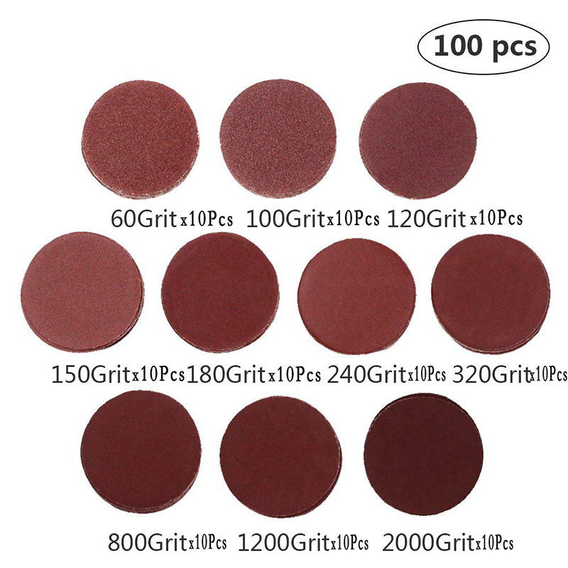 50-100 шт., 2 дюйма, 50 мм, шлифовальные диски, диск 60-2000, абразивная полировальная подушечка, комплект для вращающегося инструмента Dremel, набор наждачной бумаги, аксессуары