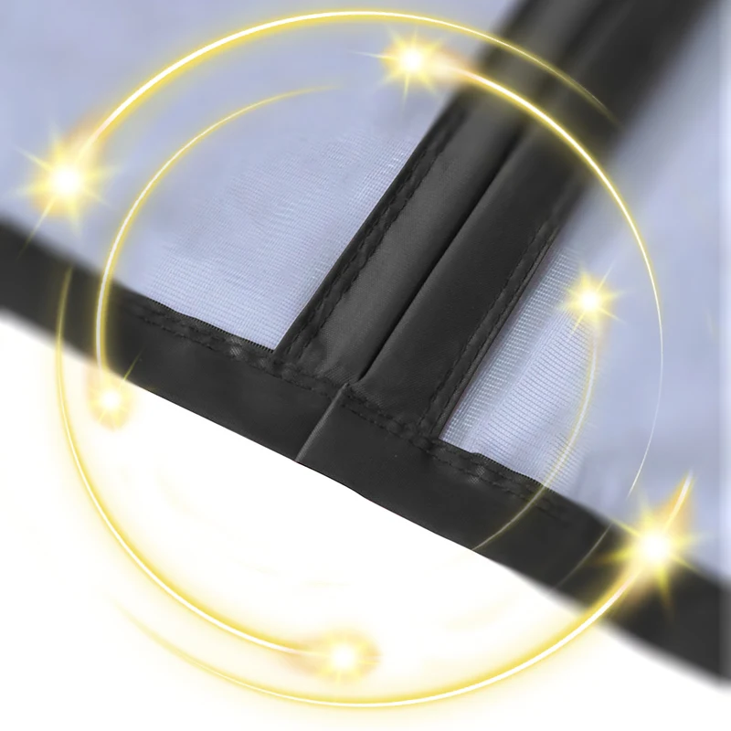 TYFM Black Strong Magnetic Big Door Screen Mosquito Net Door Curtain Customized Size Mosquito Control Invisible Outdoor Pavilion