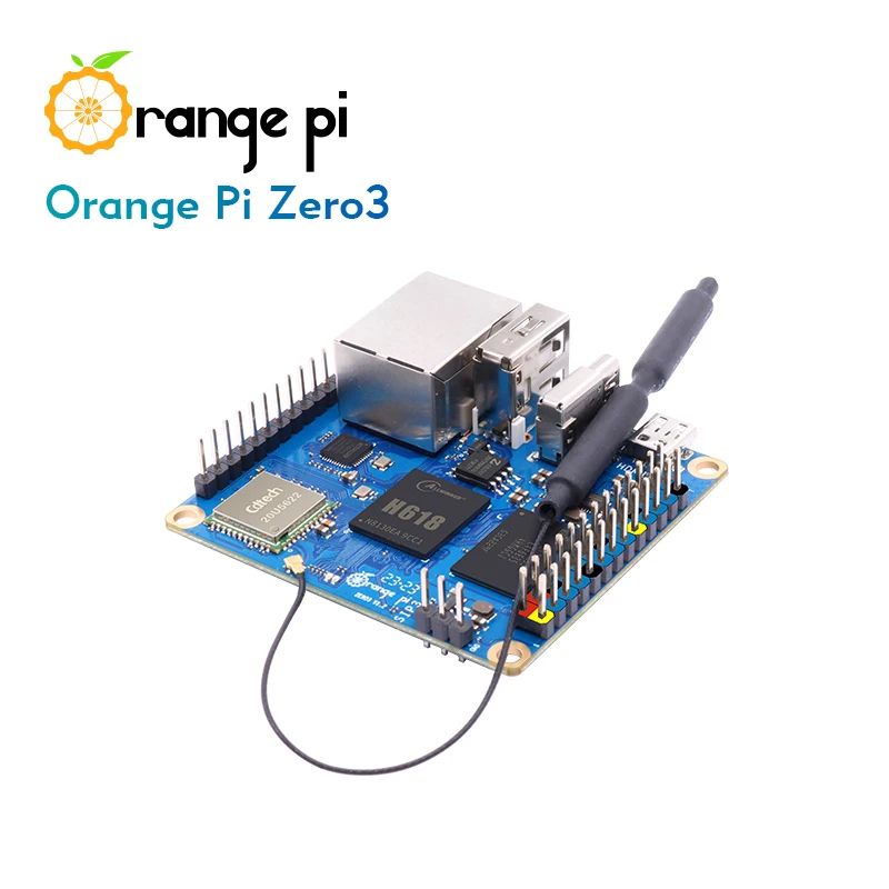 Orange Pi Zero 3 1GB 2GB 4GB RAM DDR4 Allwinner H618 WiFi Bluetooth Mini PC Zero3 Placa de desarrollo SBC ordenador de placa única