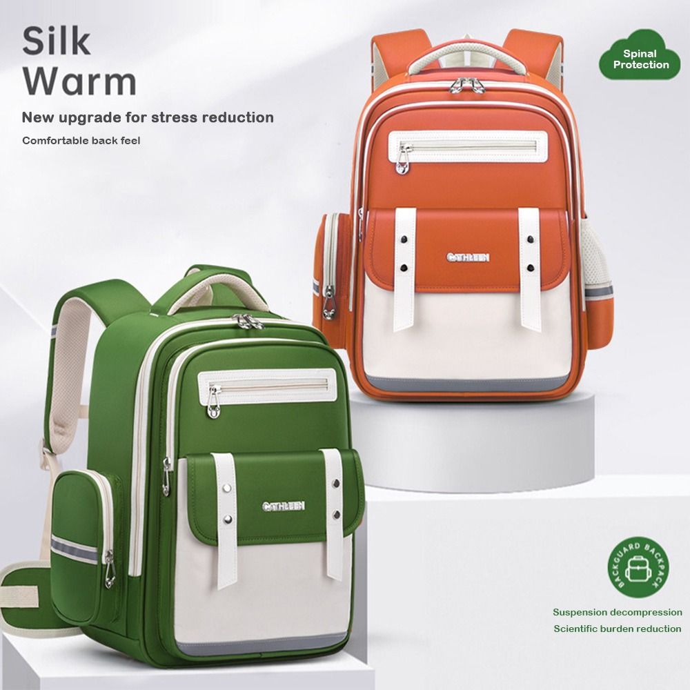 Large Capacity Students Backpack Spinal Protection with Reflective Strips School Bag Waterproof Ergonomic Kids Backpack for kids