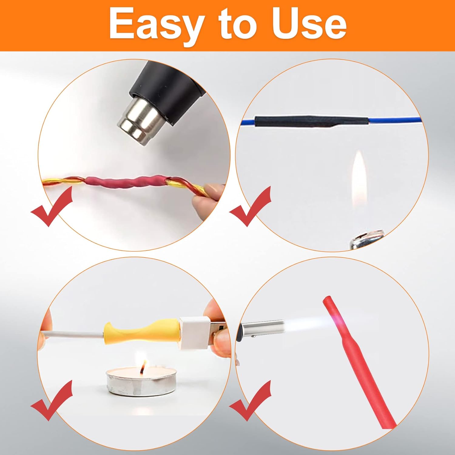 580/560Pcs Heat Shrink Tubing Kit EVA Material in 6 Colors 11 Sizes - Ideal for Electrical Insulation, Repairs, and Wire Conne