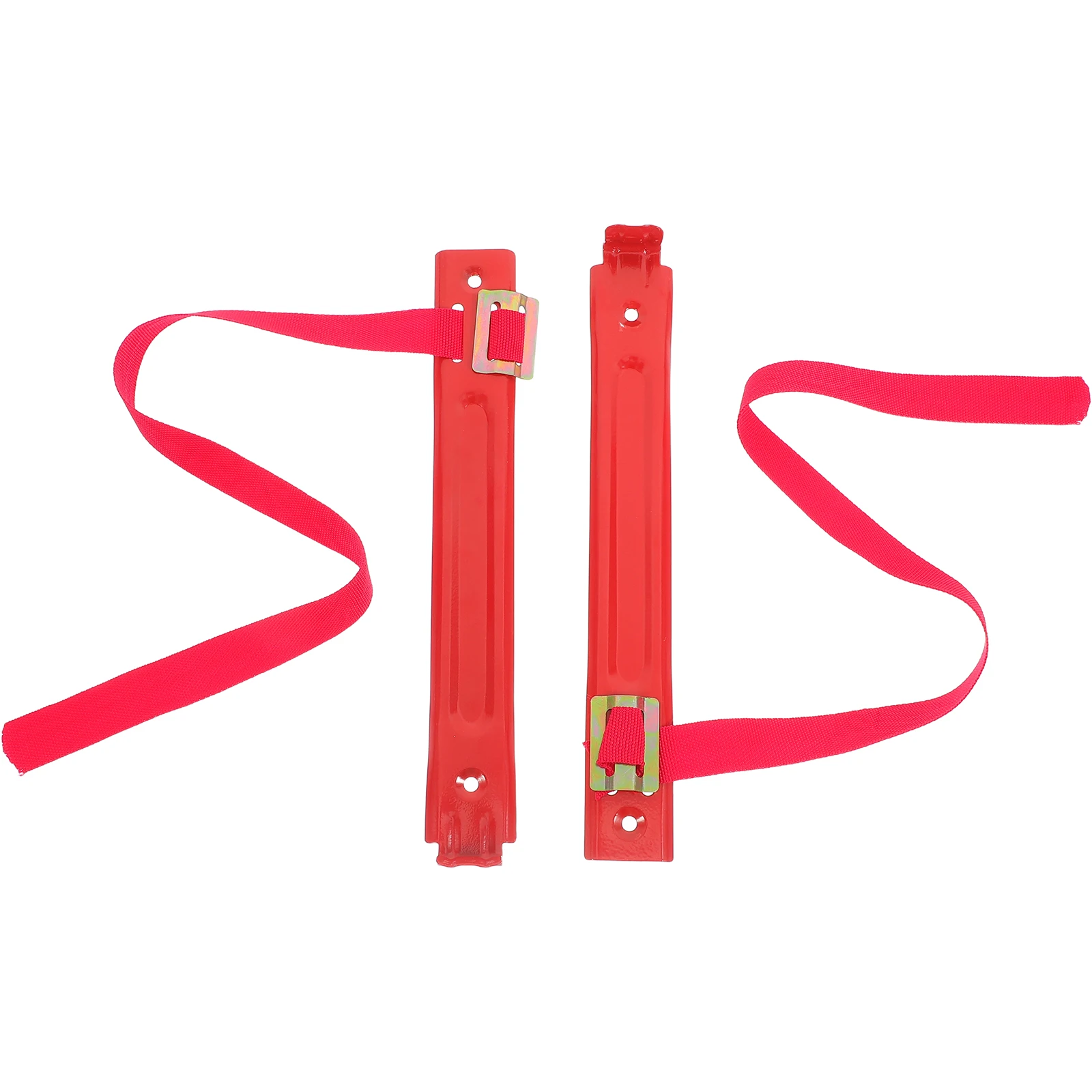 2pcs Fire Extinguisher Hook Brackets Holders Hanger Heavy Duty Wall Mount Red Space Saving Easy Installation Versatile Use Fire