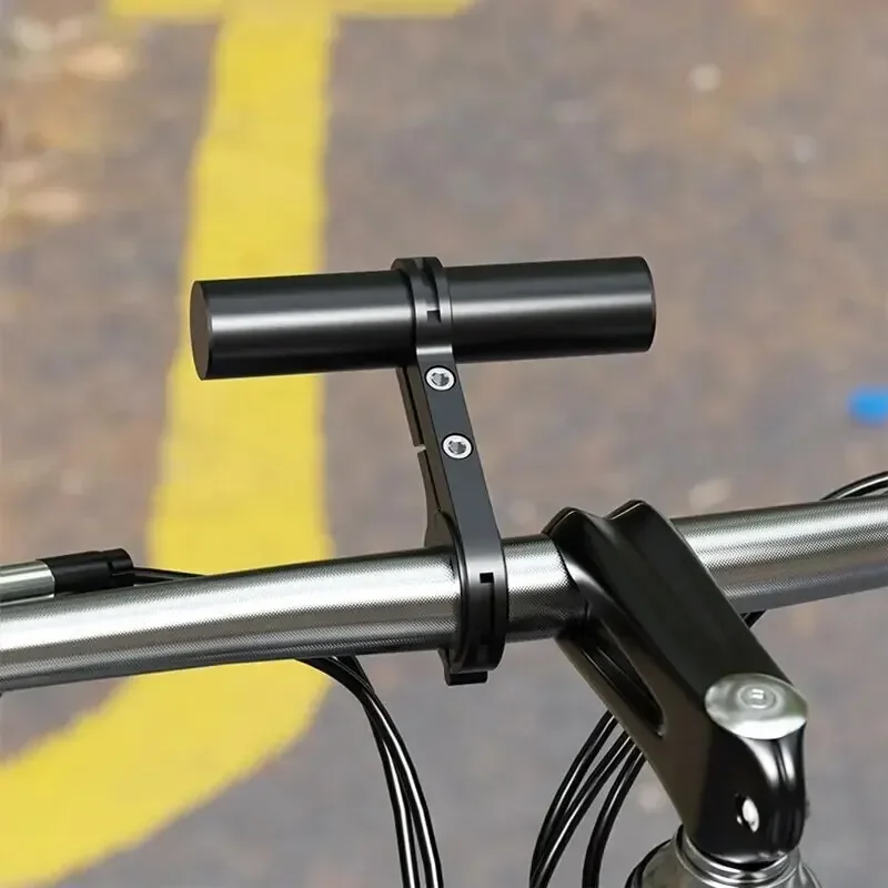 จักรยานHandlebar Extension Bracketโลหะผสมกรอบคู่วงเล็บขยายขี่จักรยานวงเล็บขยายจักรยานClampกรอบLight Clamp