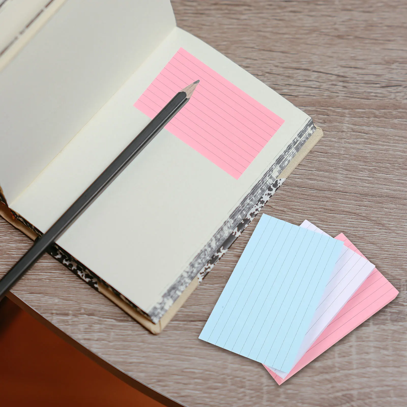 3 Buku Memo Pad Perekat Bergaris Notepad Portabel Penggunaan Sehari-hari Memo Stiker Perekat Sendiri Kantor Sekolah Notepad