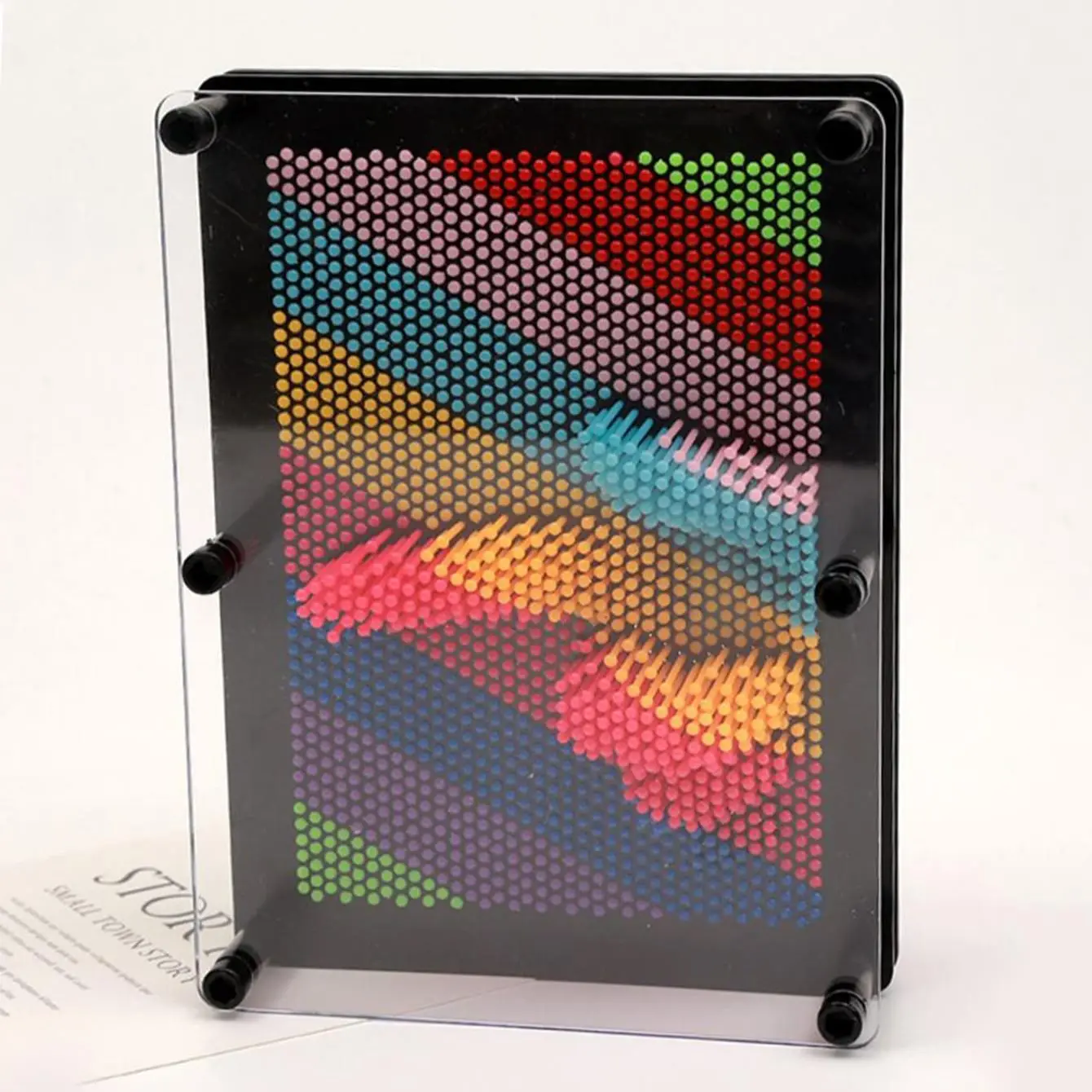 3D Clone Pin Compression Art Clone Hand Model Children's Toy Screen Insertion Pin Board Sculpture Painting Carving Illustration