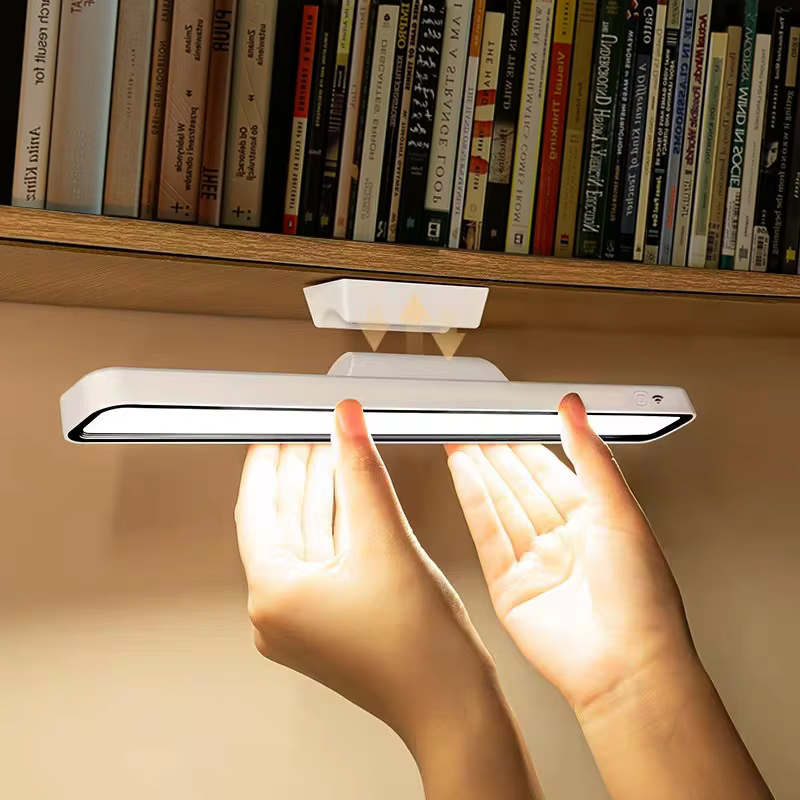 USB recarregável LED Desk Lamp, Stepless escurecimento abajur, pendurado magnético quarto luz de leitura, luz noturna