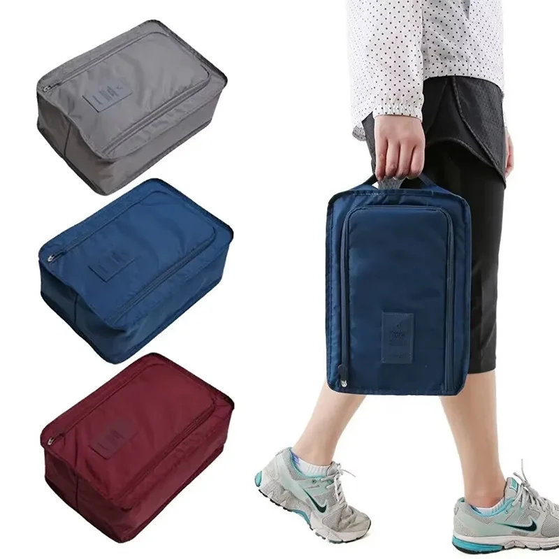 Sacos de sapato portáteis para viagem, multifuncional, à prova d'água, dobrável, armazenamento, alta capacidade, organizador de bolsa de sapato