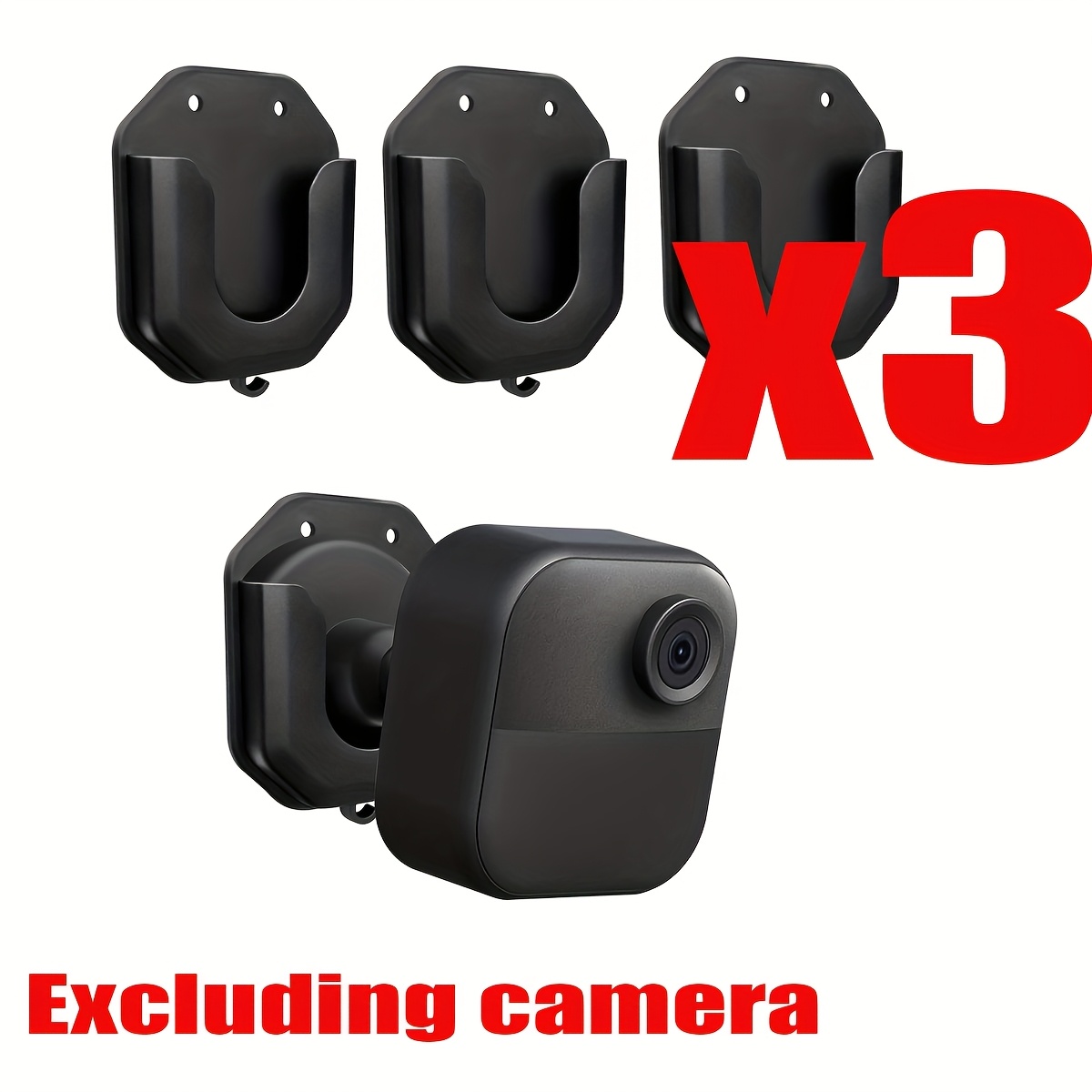 Paquet de 3 supports muraux pour caméra Blink Mini /Mini 2/Blink Outdoor 4 /Blink, sans vis, pour caméra intérieure