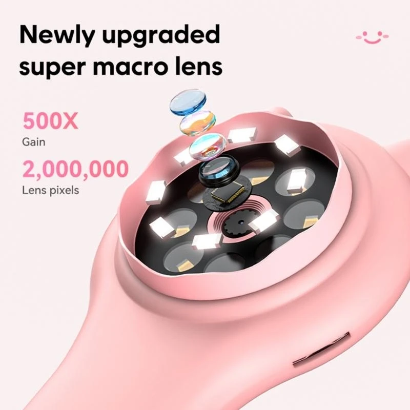 Y3NA Digital Microscope 500x Glass Glass dengan LED Light Magnifier Science Microscope untuk Anak -anak Pendidikan