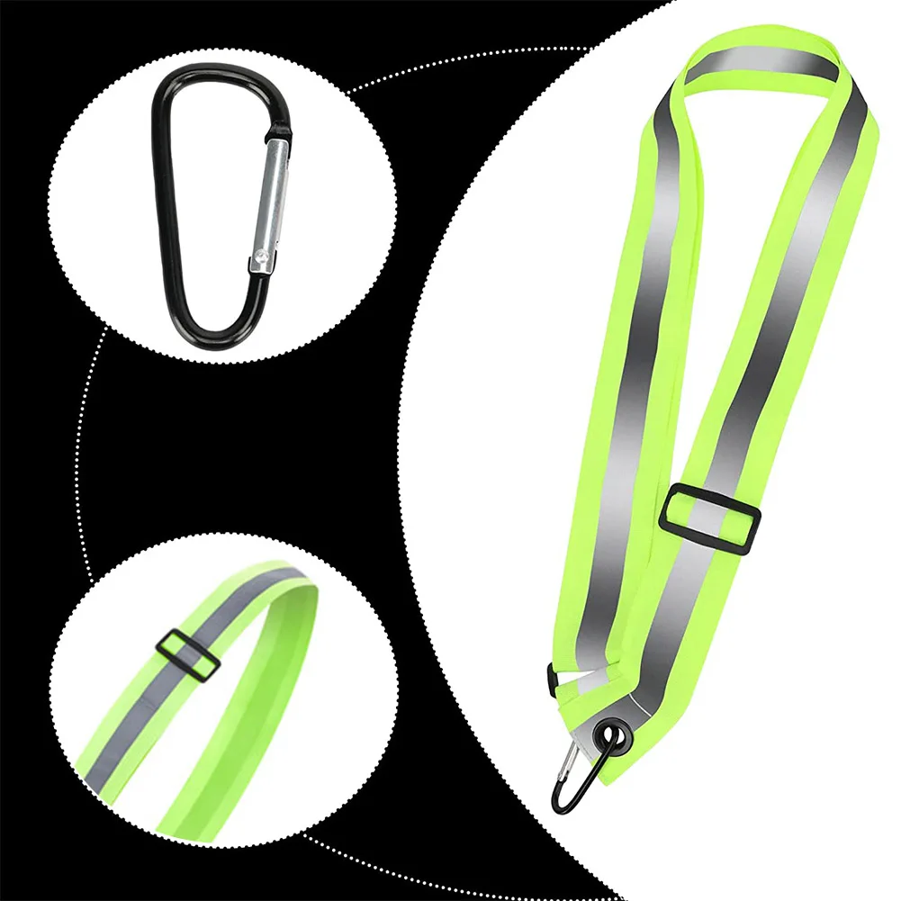 Reflective Sash Safety Shoulder Belt High Visibility Reflective Elasticated Strip Adjustable Visible Night Jogging Safety Belt
