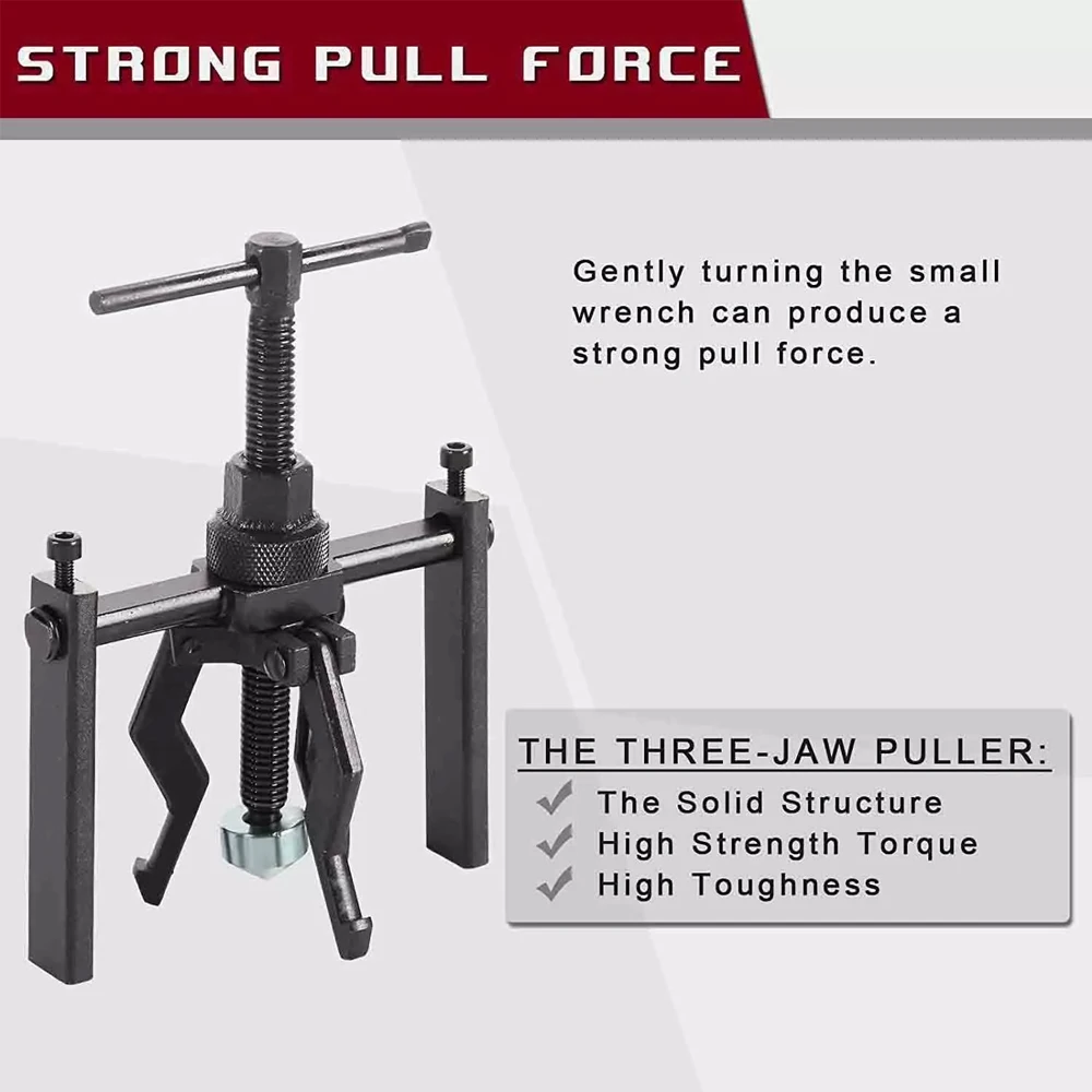 รถภายในแบริ่ง PULLER เกียร์ 3-Jaw EXTRACTOR ซ่อมรถยนต์ชุดเครื่องมือประหยัดแรงงานรถแยกแบริ่งกําจัด
