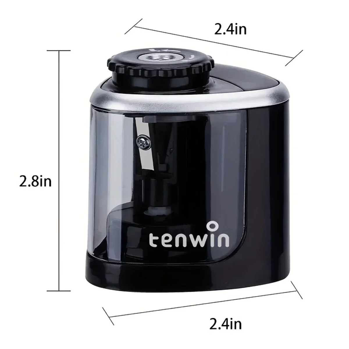 1PC Tenwin Elettrico Auto Temperamatite Sicuro Studente Helicoidale Lama In Acciaio Temperamatite per Aristi Bambini Adulti Matite Colorate