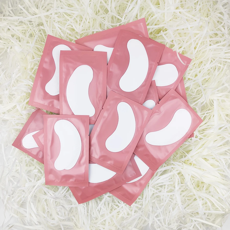 25/50/100 Cặp Miếng Dán Mắt Dưới Lông Mi Miếng Lót Cho Tòa Nhà Hydrogel Giấy Miếng Dán Hồng Lót Giá Rẻ Miếng Dán cho Lông Mi Giả