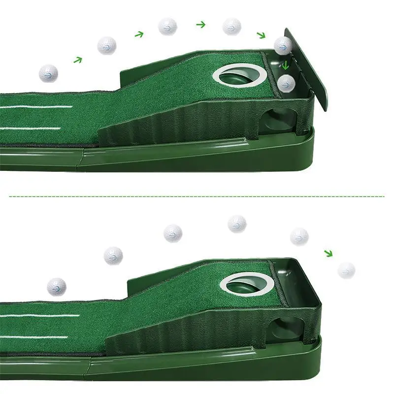 Mini tapete de putter verde de golfe portátil para prática de golfe interna e externa PM015