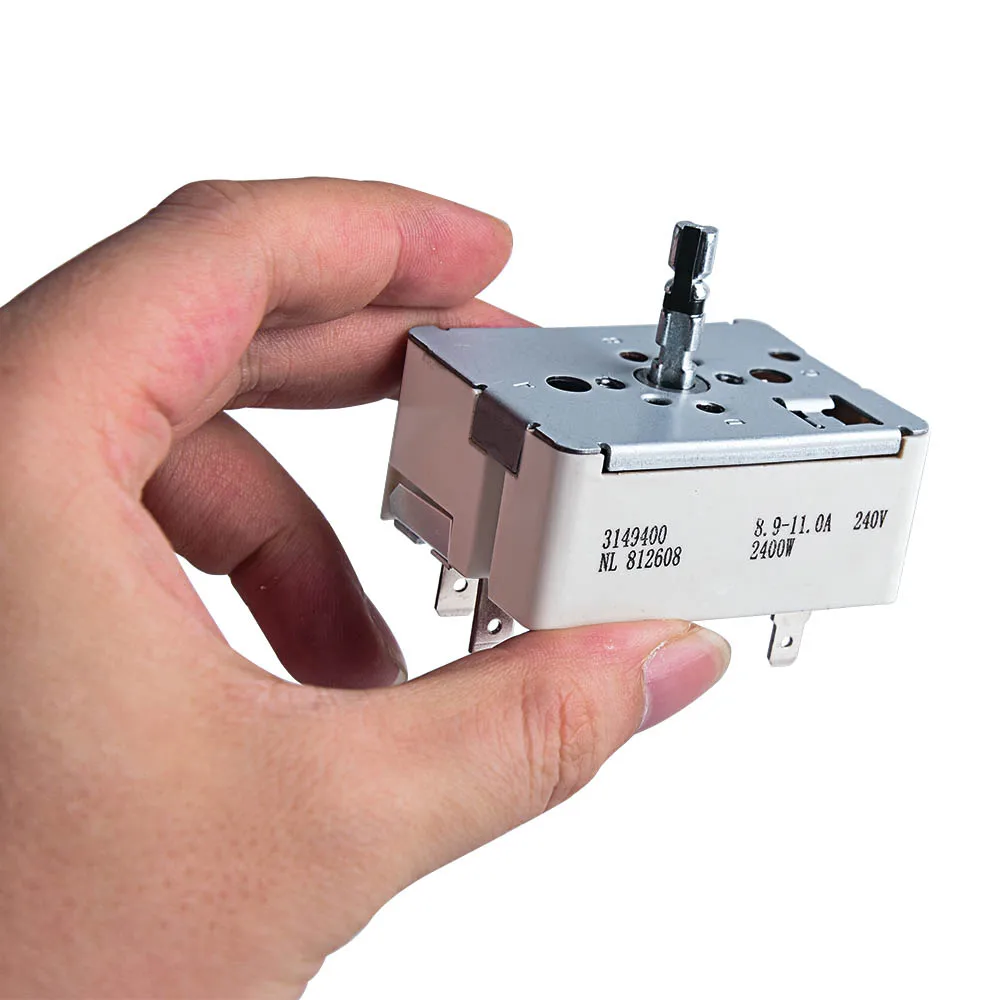 3148954 WP3149400 Range Switch Surface Burner Control Switch Compatible with Whirlpool 8 Inch Electric Range Stove Switch#Color: